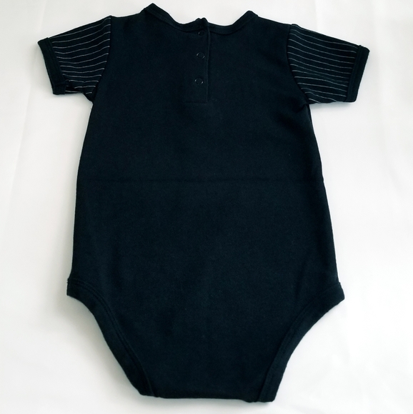 3/$25 Baby Essentials Boy's Suit/Neck Tie Print Onesie Bodysuit Size 9 Months - Picture 8 of 9